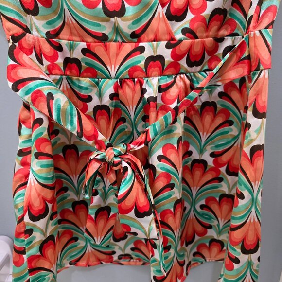 XOXO Floral Sleeveless Tank Blouse – Women’s Small Side Zip - Picture 10 of 11